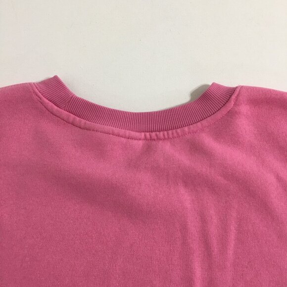 Divided H&M Womens M Oversized Pink Sweatshirt with Fleece Lining Graphic Top - Picture 10 of 15